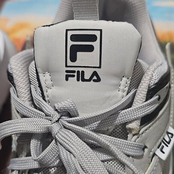 Fila Gray White Sneakers Shoes Size 10 main image 10
